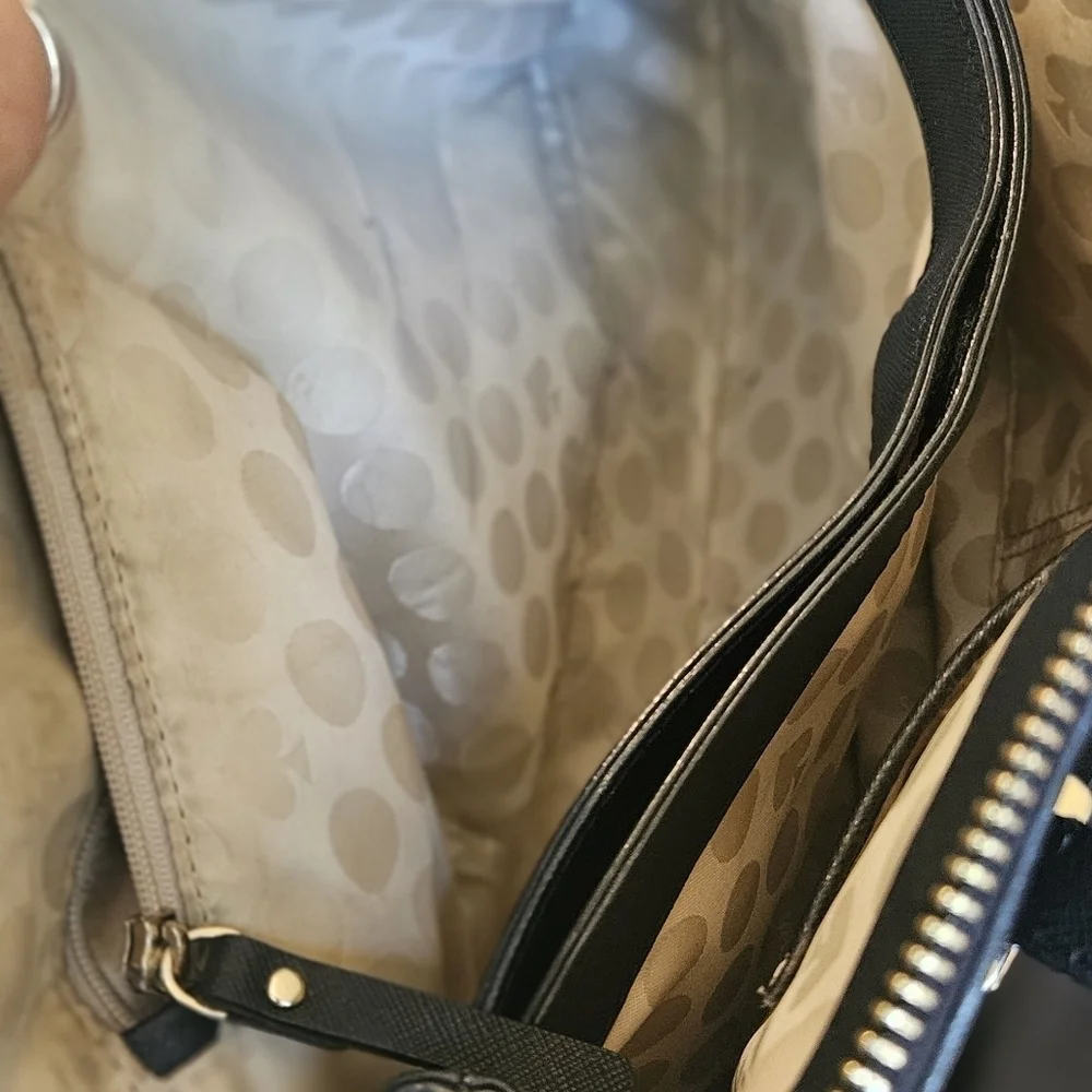 Kate Spade Black Leather Dome Grove Street Shoulder Bag